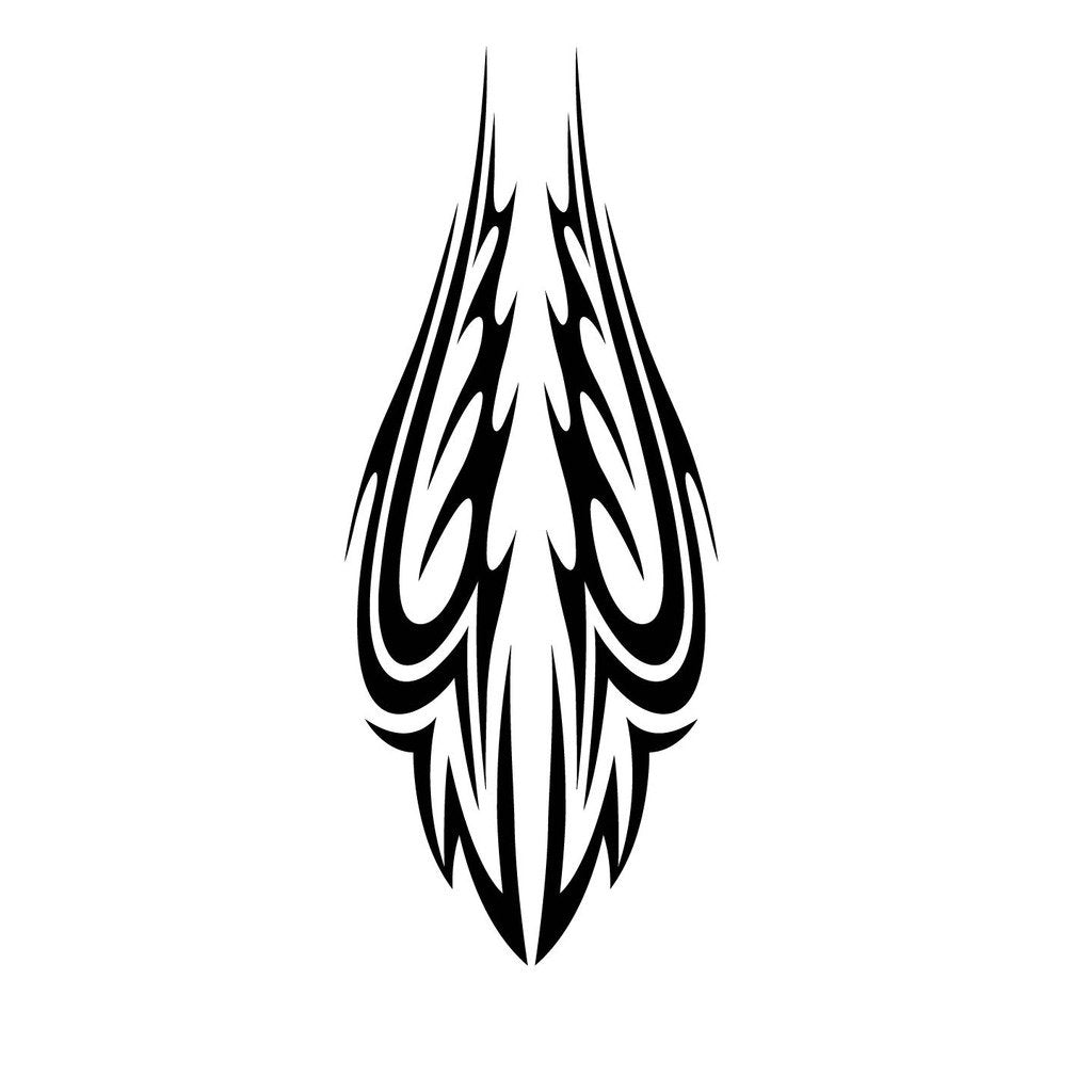 Picniva Style 115 Racing Side Stripe Vinyl Decals, 10 x 24 in, 2 Pc