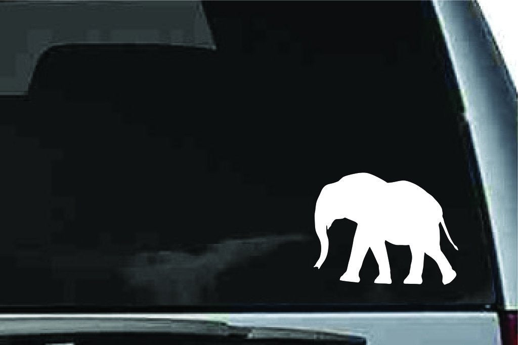 Picniva Elephant Baby Sty6 Vinyl Car Window Decal, Approx 5 in