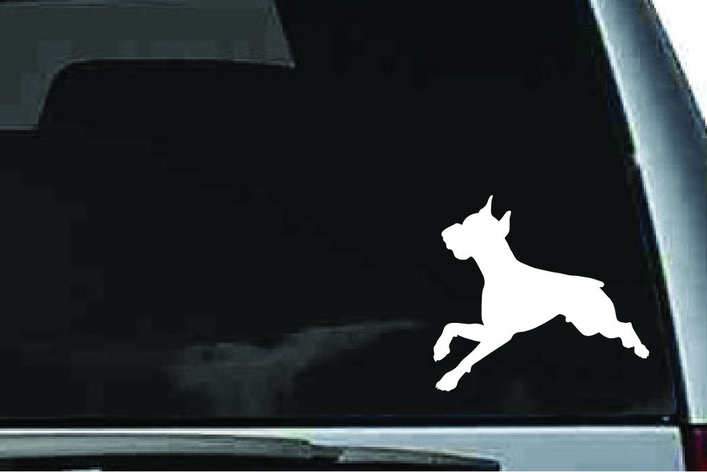 Picniva Boxer Dog Sty14 Vinyl Car Window Decal, Approx 5 in