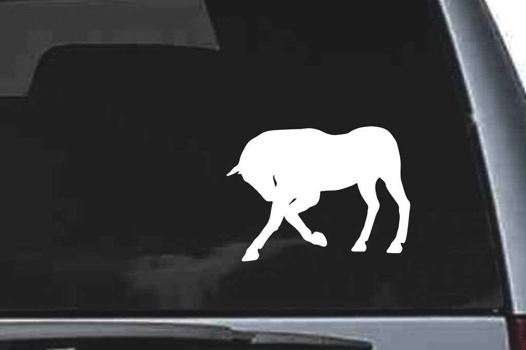 Picniva Horse Sty37a Vinyl Car Window Decal, Approx 5 in