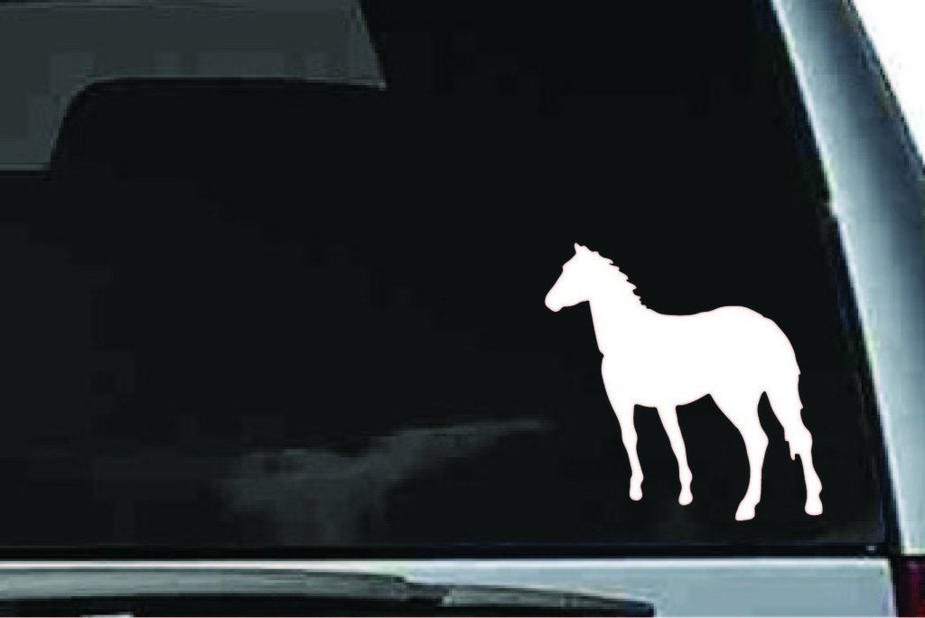 Picniva Horse Sty18 Vinyl Car Window Decal, Approx 5 in