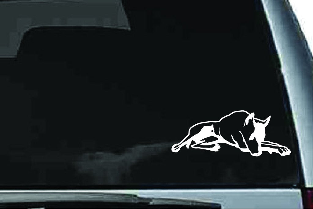Picniva Doberman Dog Sty28 Vinyl Car Window Decal, Approx 5 in