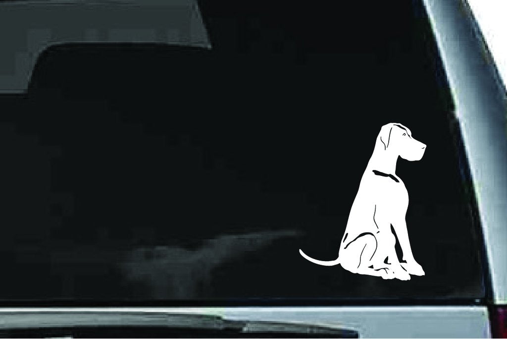 Picniva Great Dane Dog Sty8 Vinyl Car Window Decal, Approx 5 in