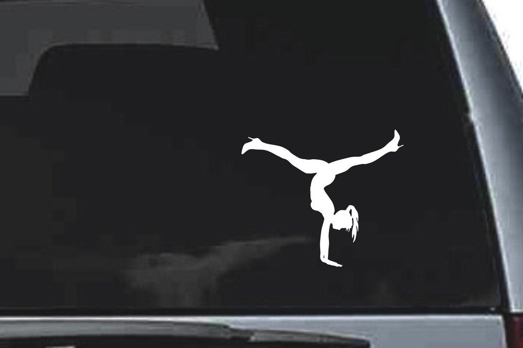 Picniva Girl Sty30 Vinyl Car Window Decal, Approx 5 in