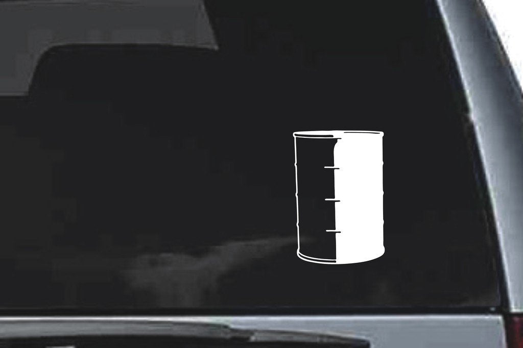 Picniva Barrel Sty2 Vinyl Car Window Decal, Approx 5 in