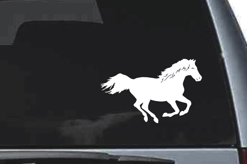 Picniva Horse Sty15 Vinyl Car Window Decal, Approx 5 in