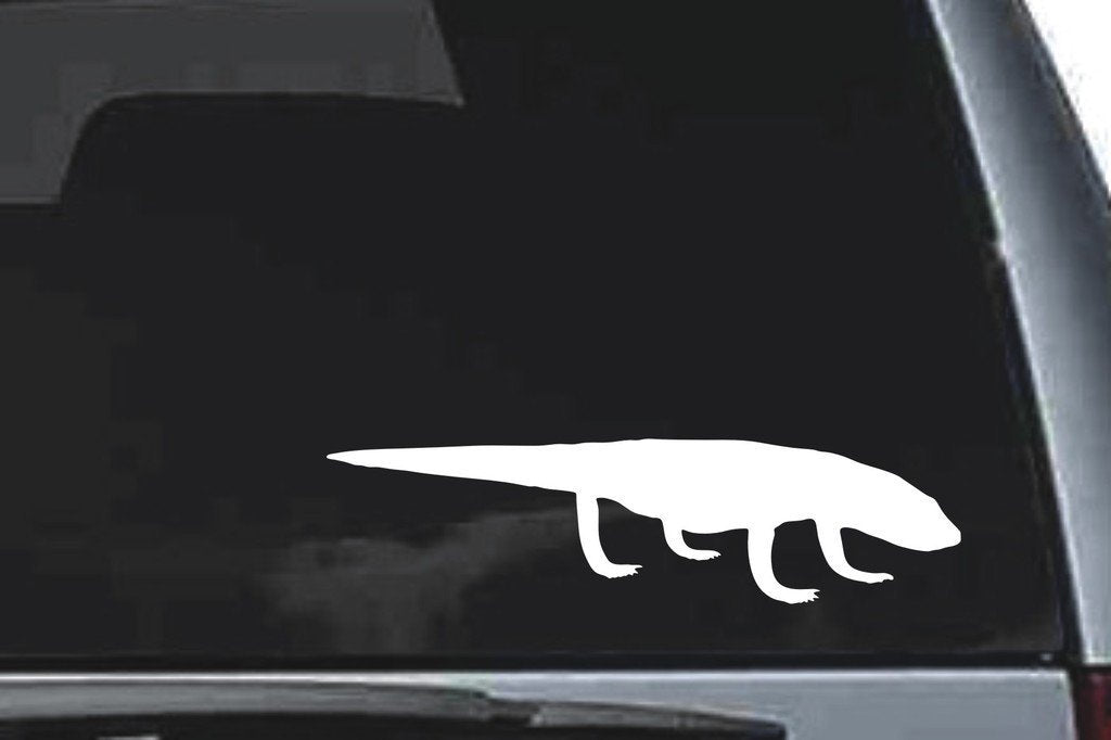 Picniva Komodo Dragon Sty1 Vinyl Car Window Decal, Approx 5 in