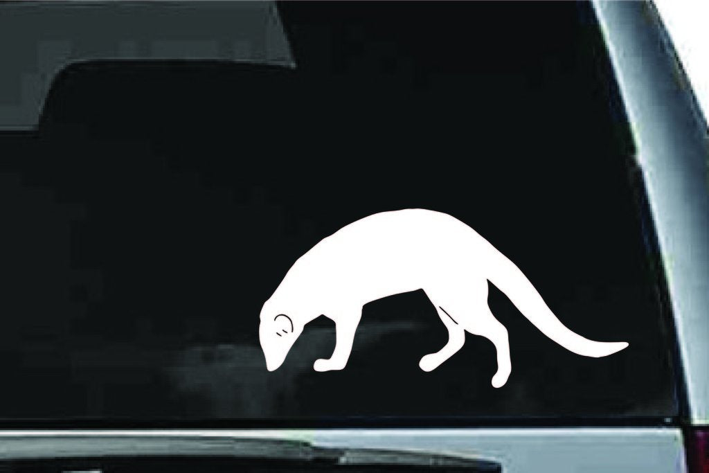 Picniva Long Tailed Big Cat Sty1 Vinyl Car Window Decal, Approx 5 in