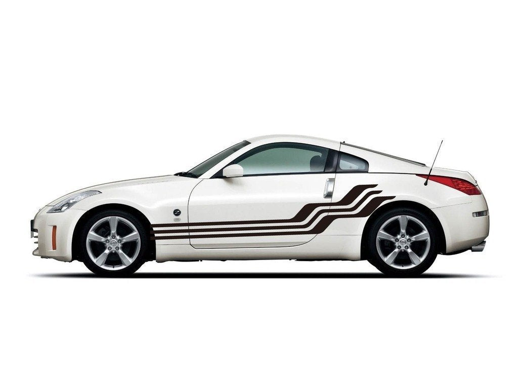 Picniva Style 131 Racing Side Stripe Vinyl Decals, 20 x 99 in, 2 Pc