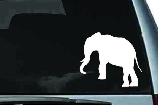 Picniva Elephant Sty9 Vinyl Car Window Decal, Approx 5 in