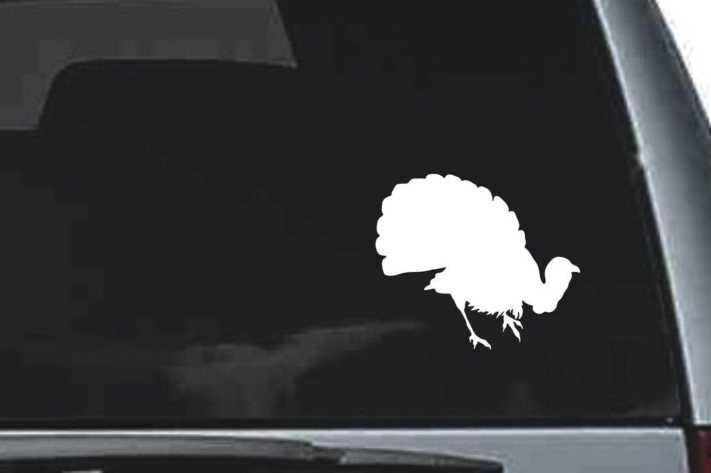 Picniva Turkey Sty8a Vinyl Car Window Decal, Approx 5 in