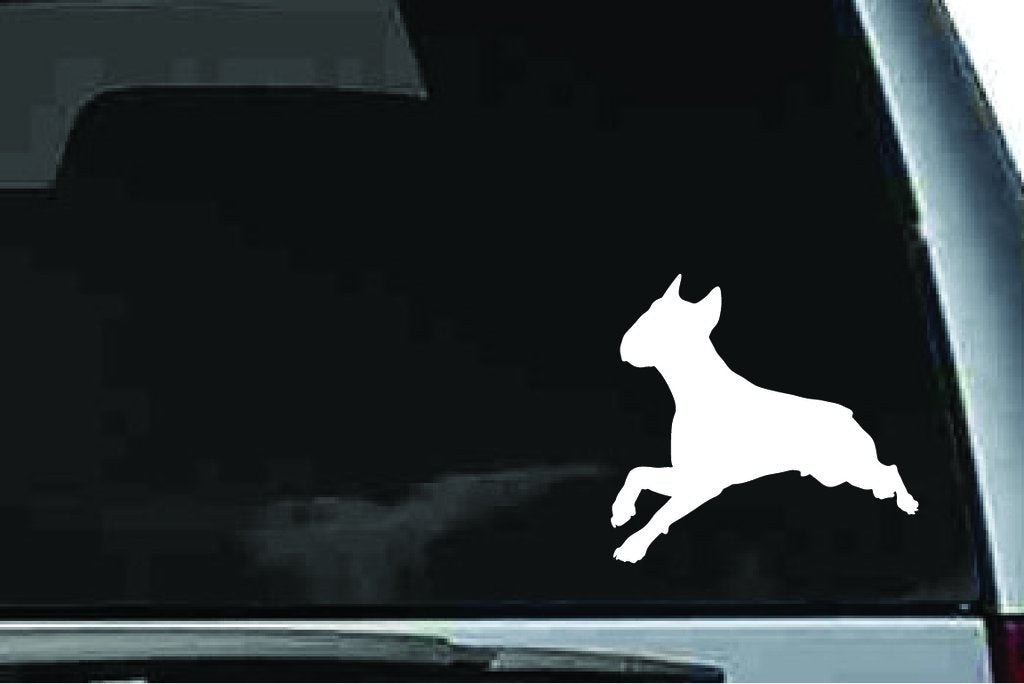 Picniva Bull Terrier Dog Sty27 Vinyl Car Window Decal, Approx 5 in
