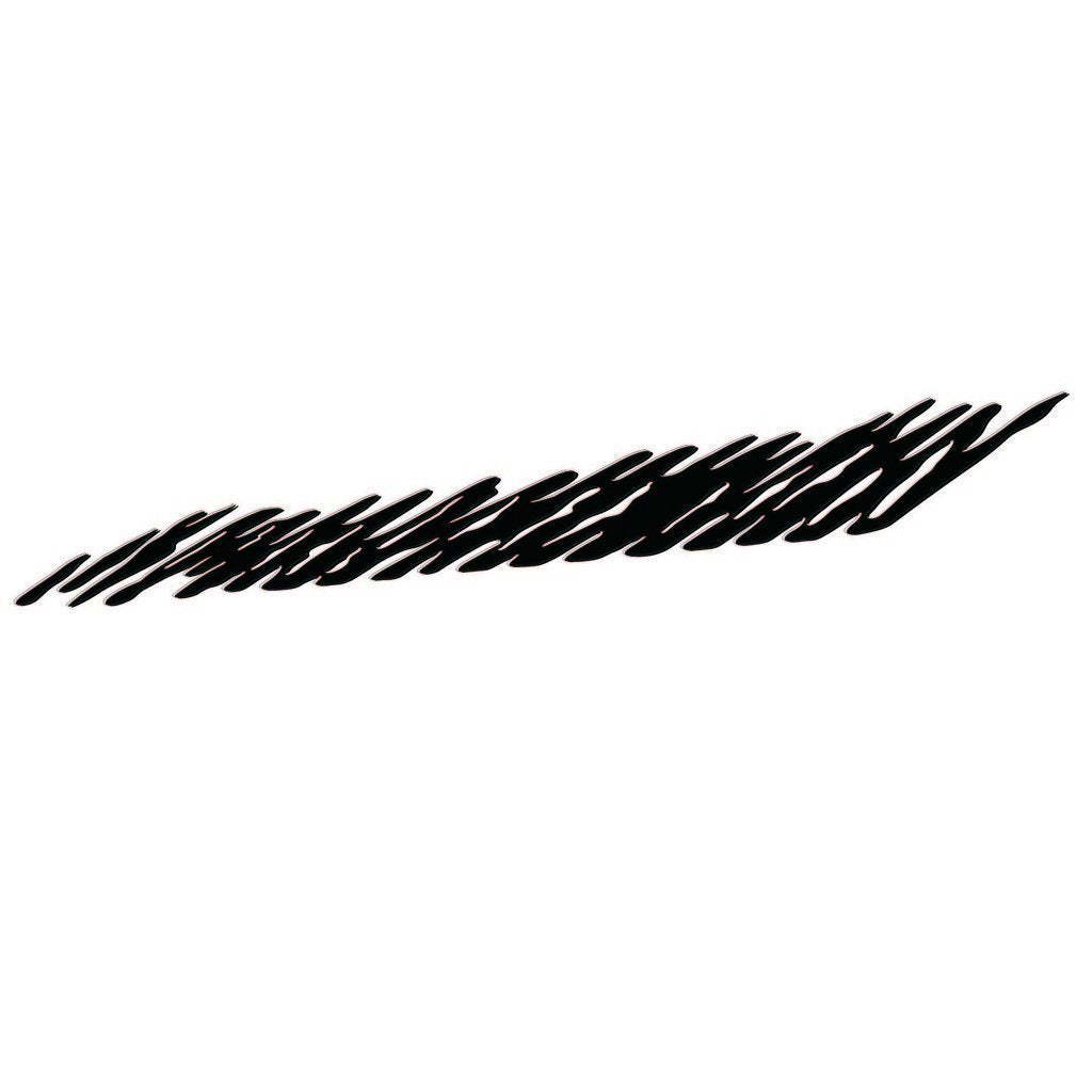 Picniva Diagonal Slashes Vinyl Car Body Side Decals, Two Pack