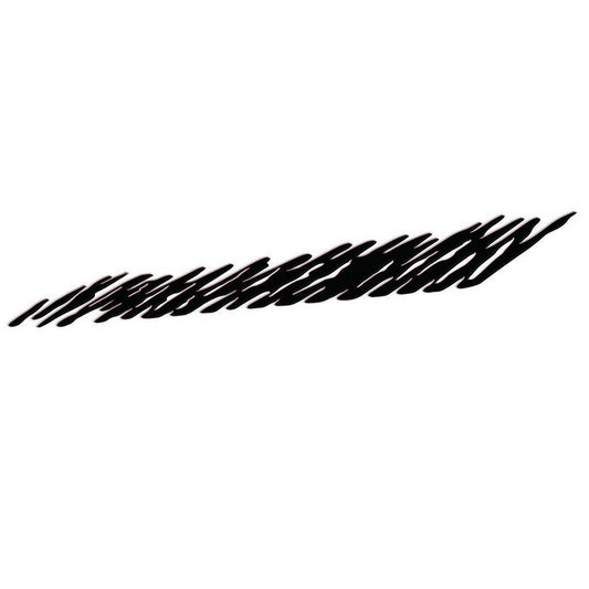 Picniva Diagonal Slashes Vinyl Car Body Side Decals, Two Pack
