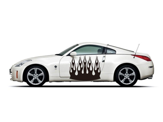 Picniva sty449 Vinyl Racing Stripes Car Body Side Decals, 2-Piece Set