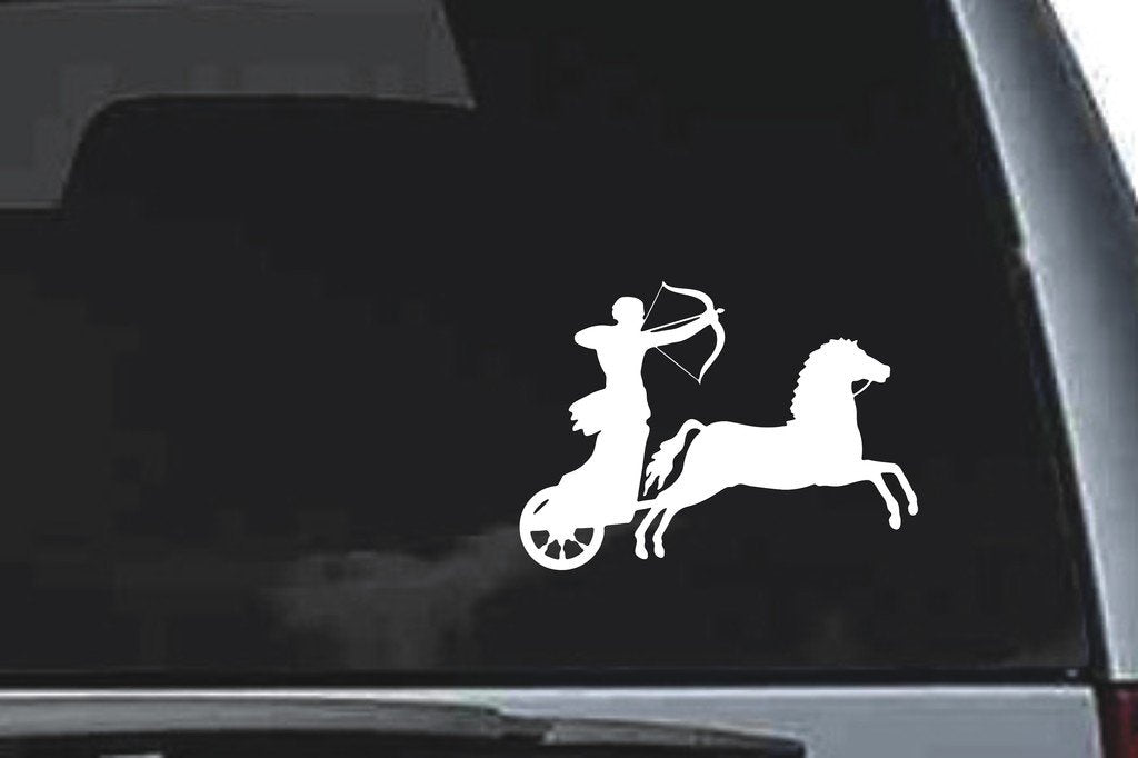Picniva Sagittarius Sty1 Vinyl Car Window Decal, Approx 5 in