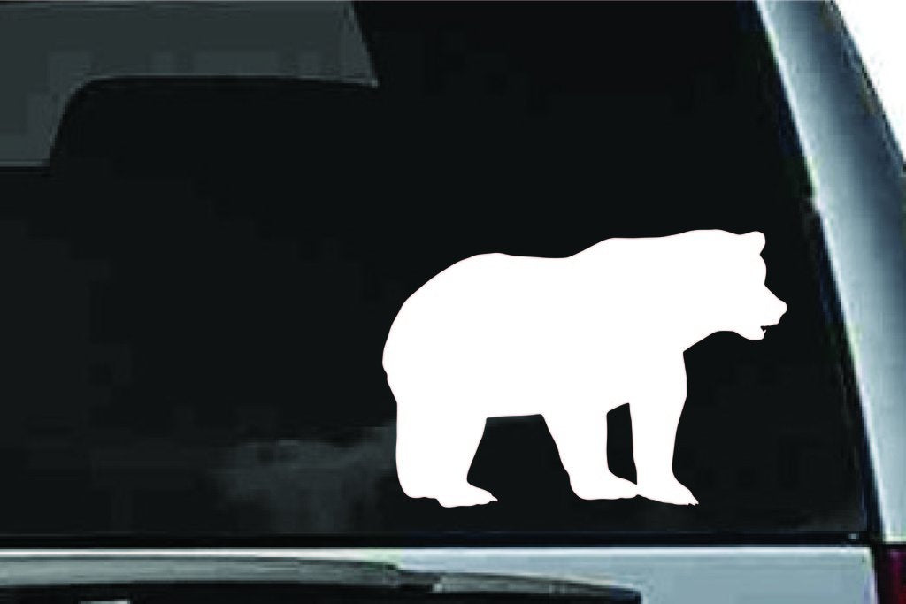 Picniva Bear Sty18 Vinyl Car Window Decal, Approx 5 in