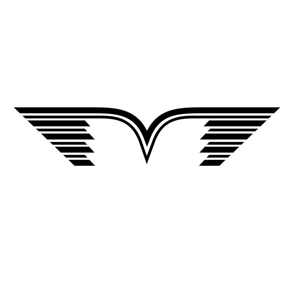 Picniva sty232 Racing Car Body Side Stripes Sticker Decal 2 Pcs