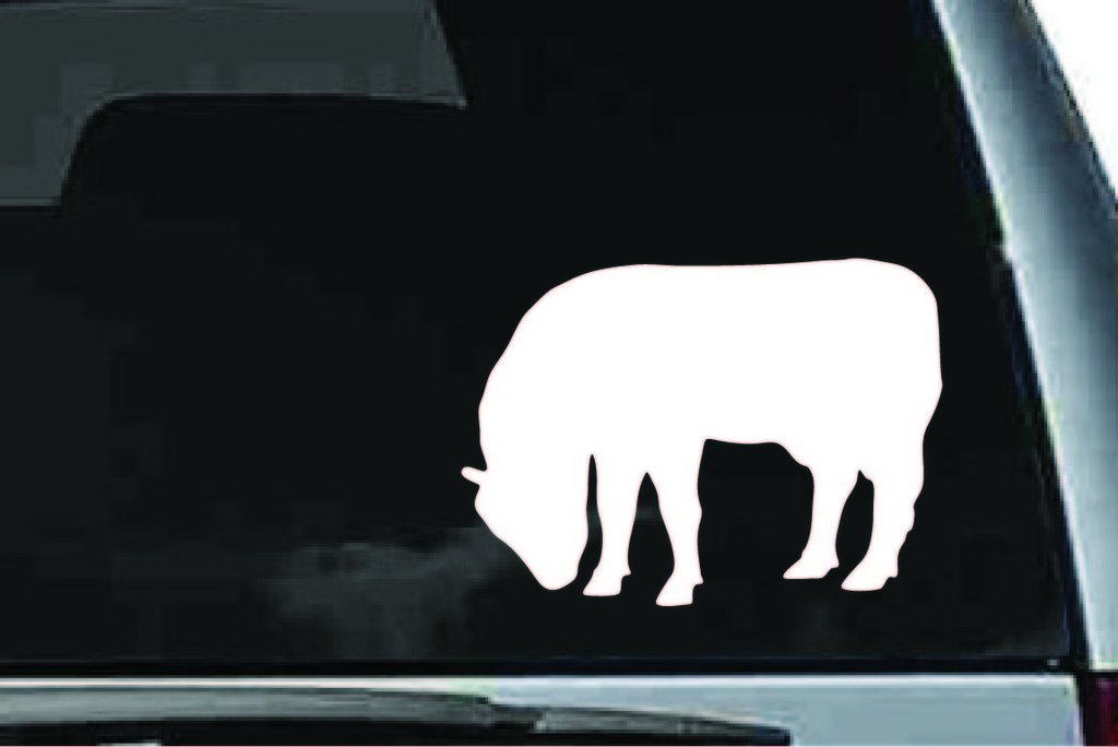 Picniva Cow Sty2a Vinyl Car Window Decal, Approx 5 in
