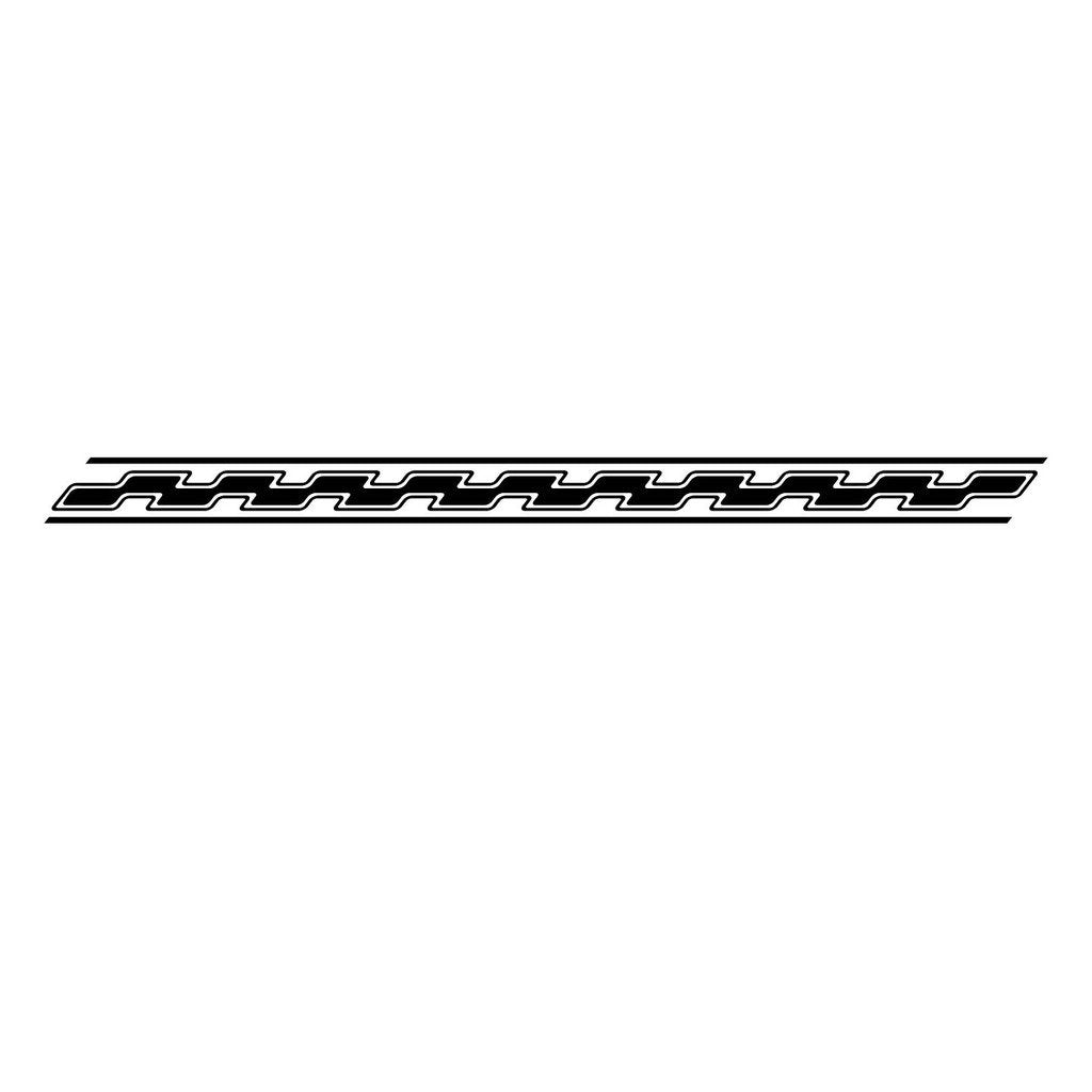 Picniva sty165 Racing Car Body Side Stripes Sticker Decal 2 Pcs