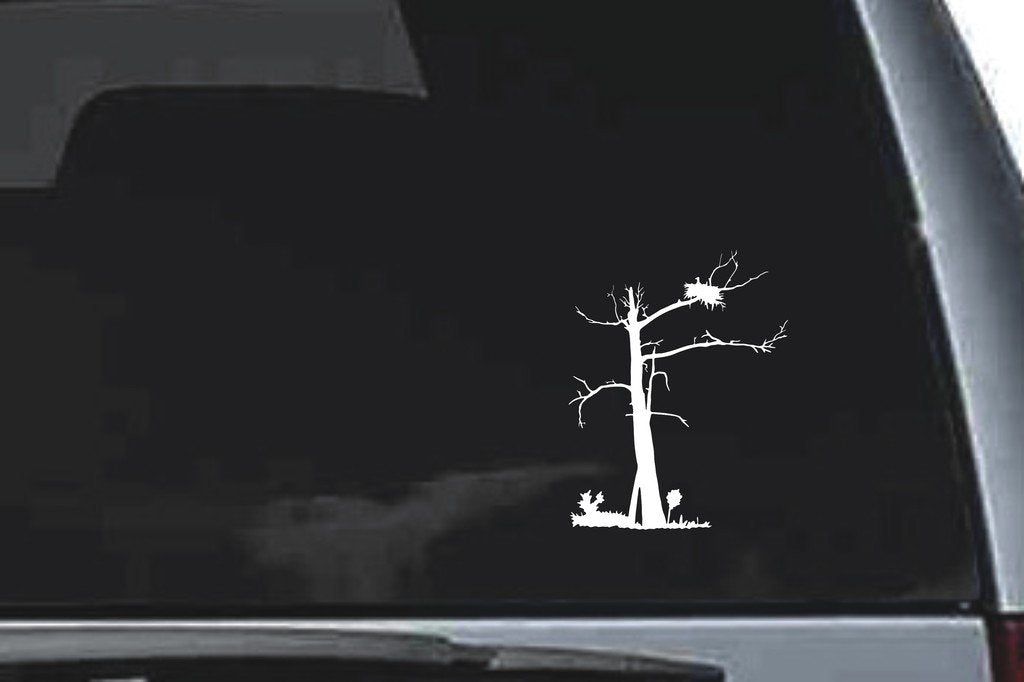 Picniva Tree Sty24 Vinyl Car Window Decal, Approx 5 in