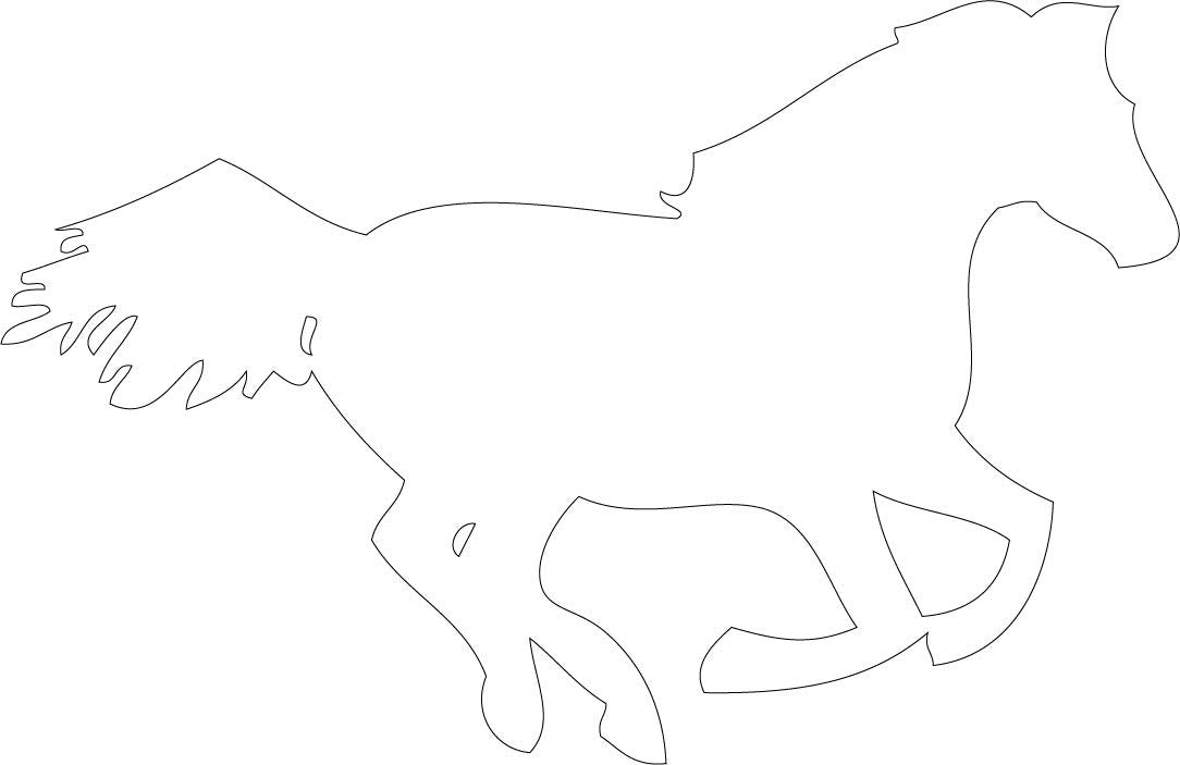 Decaltor Western Running Horse 5 in Vinyl Decal for Laptop Bumper Wall