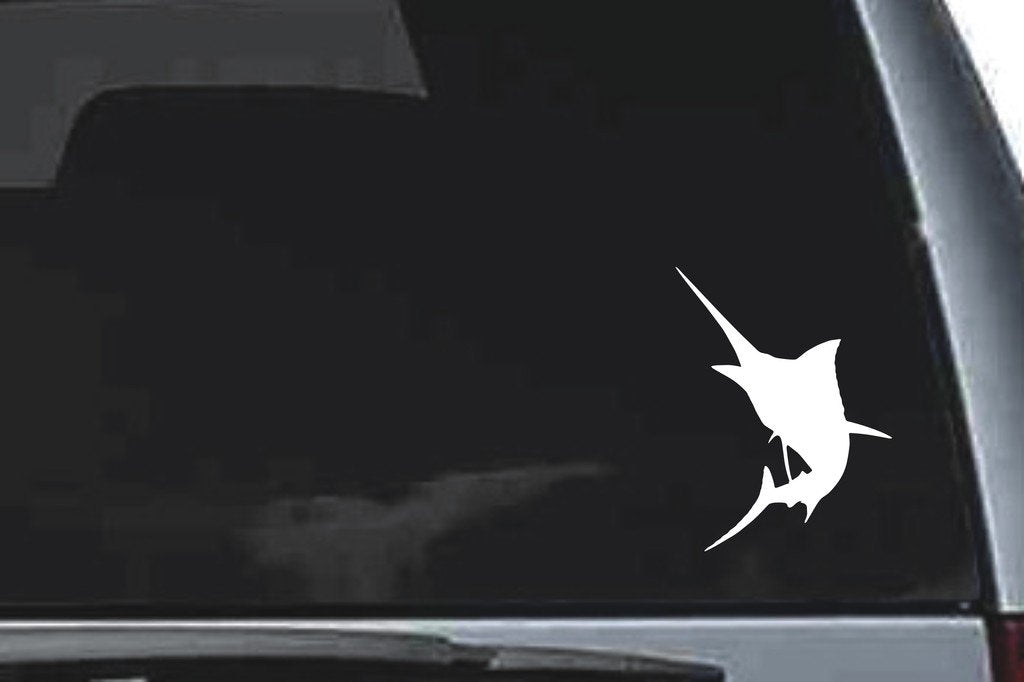 Picniva Marlin Sty9a Vinyl Car Window Decal, Approx 5 in