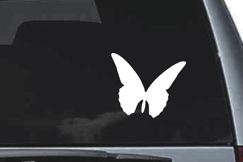 Picniva Butterfly Sty8a Vinyl Car Window Decal, Approx 5 in