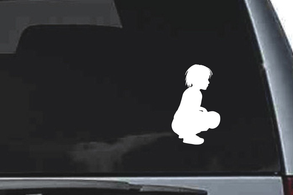 Picniva Boy Sty48 Vinyl Car Window Decal, Approx 5 in