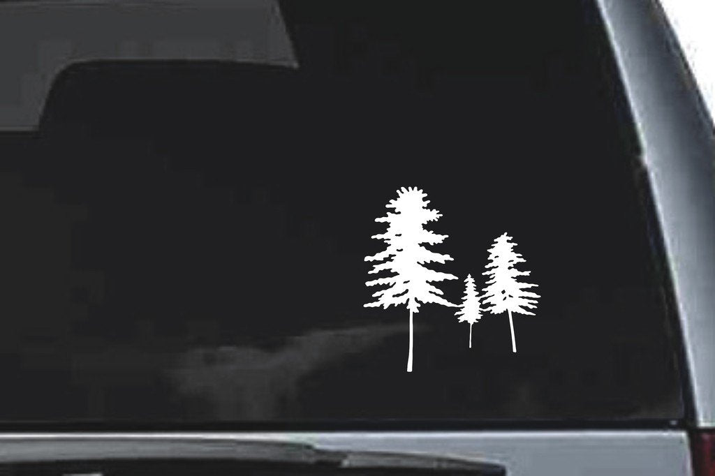 Picniva Tree Sty9 Vinyl Car Window Decal, Approx 5 in