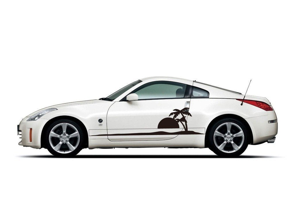 Picniva sty483 Car Body Side Stripes Vinyl Graphics Sticker Decals 2 Pcs