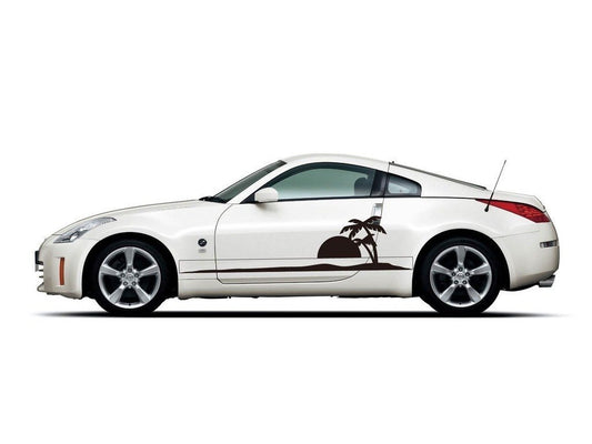 Picniva sty483 Car Body Side Stripes Vinyl Graphics Sticker Decals 2 Pcs