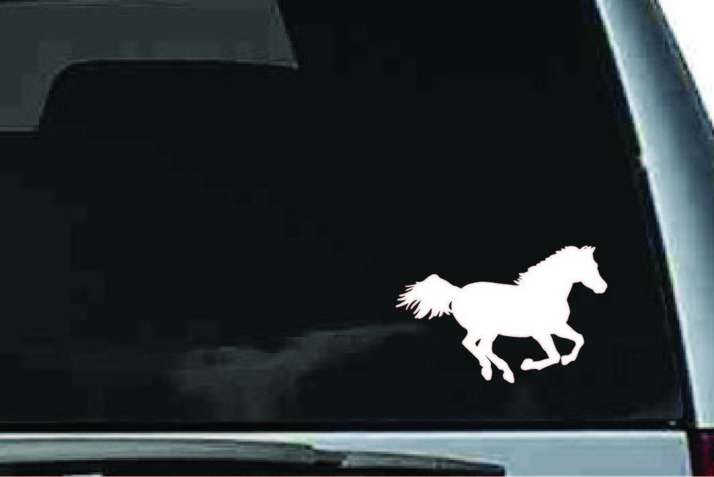 Picniva Horse Sty3 Vinyl Car Window Decal, Approx 5 in
