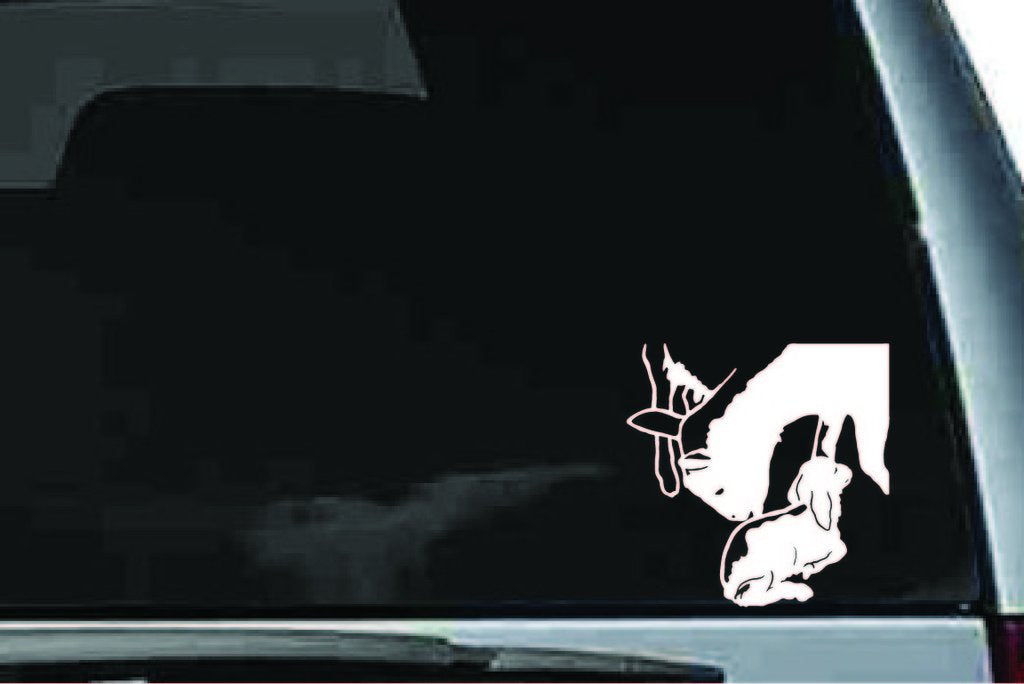 Picniva Boer Goat Sty2 Vinyl Car Window Decal, Approx 5 in