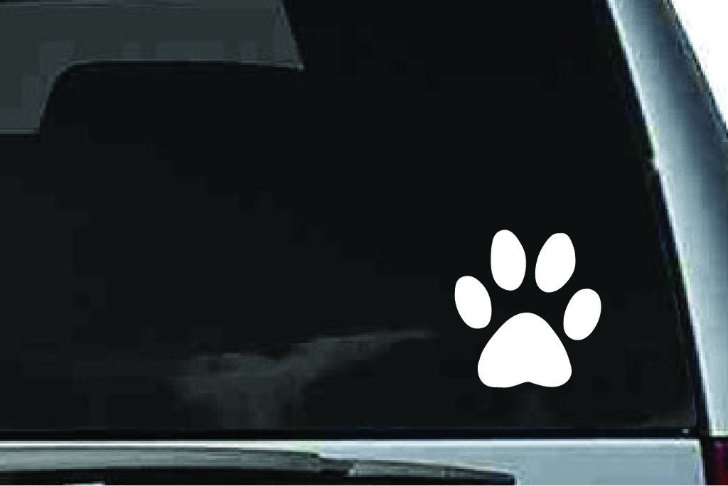 Picniva Dog Paw Vinyl Car Window Decal, Approx 5 in