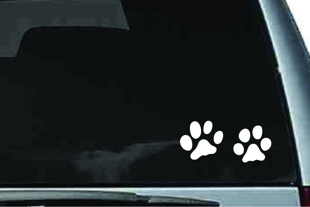 Picniva Cat Track Vinyl Car Window Decal, Approx 5 in