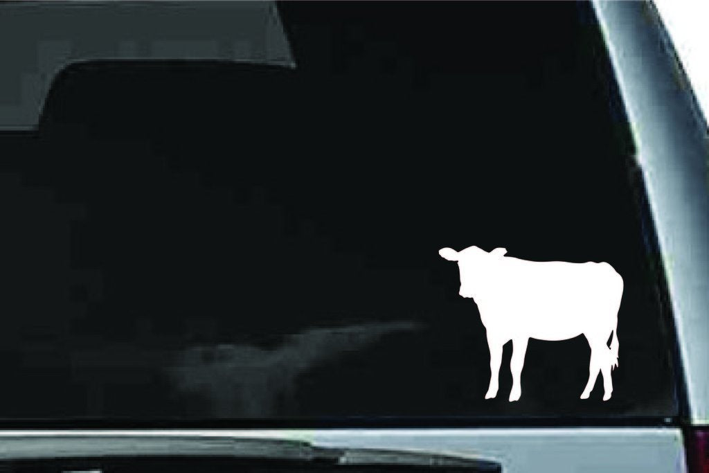 Picniva Cow Sty64 Vinyl Car Window Decal, Approx 5 in