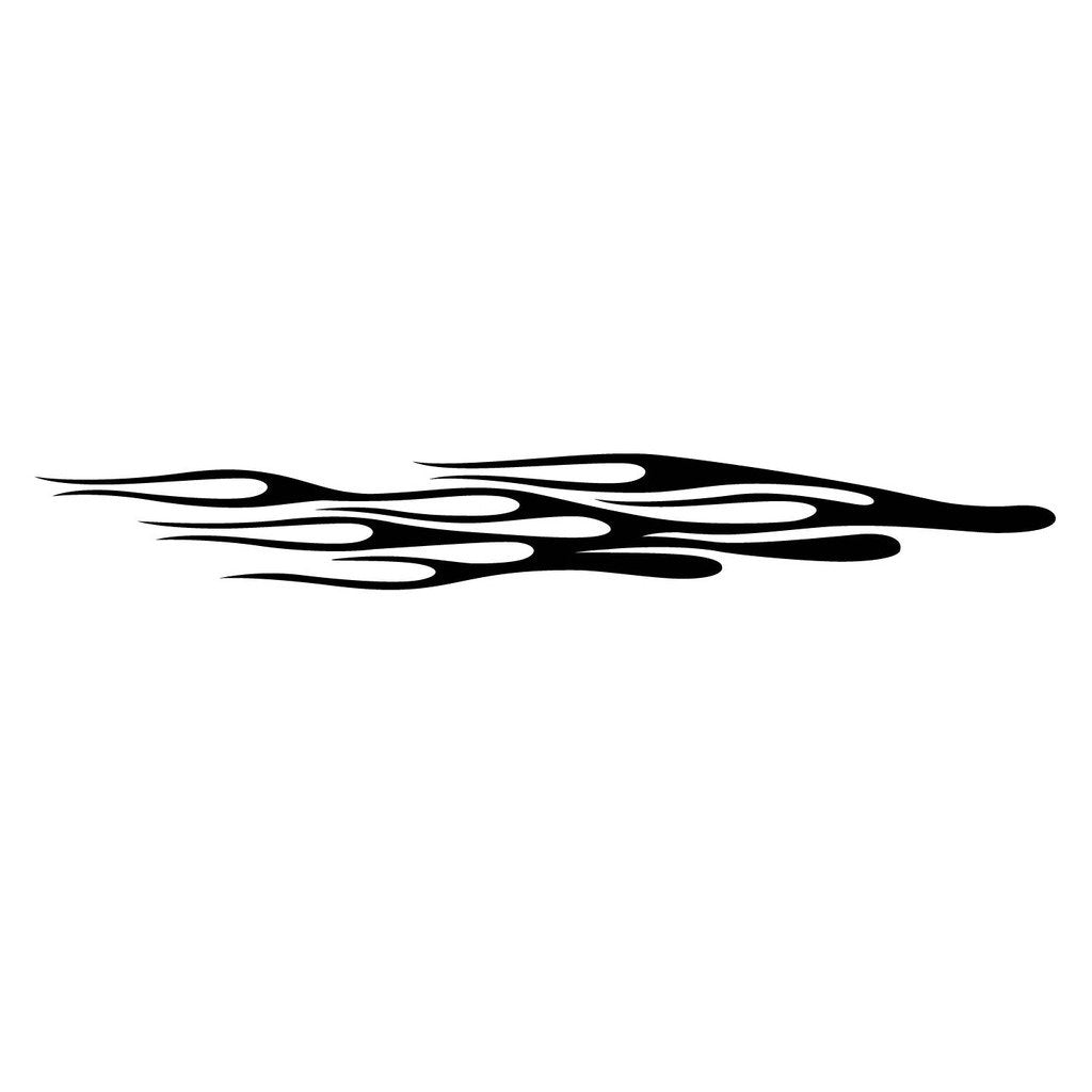 Picniva Style 445 Racing Side Stripe Vinyl Decals, 10 x 75 in, 2 Pc