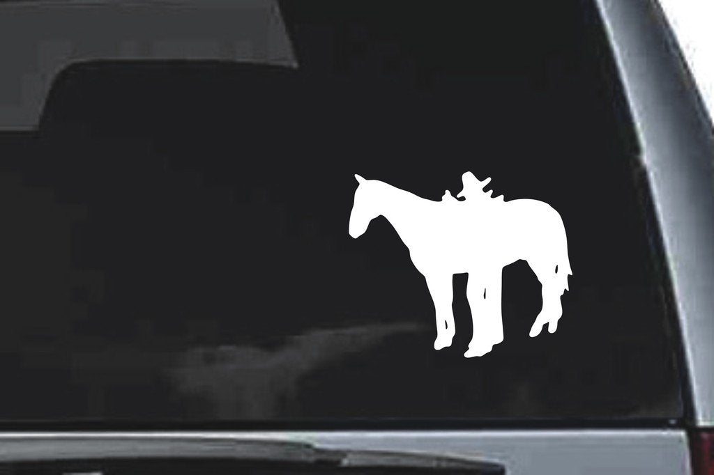 Picniva Horse Rider Sty19 Vinyl Car Window Decal, Approx 5 in