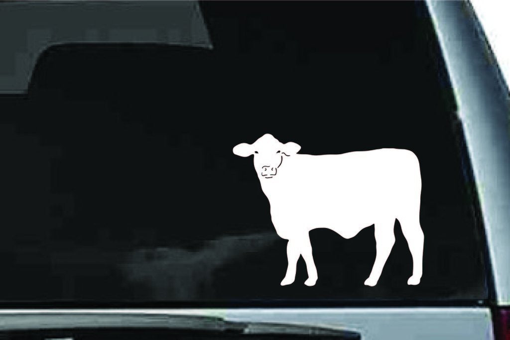 Picniva Cow Sty5 Vinyl Car Window Decal, Approx 5 in
