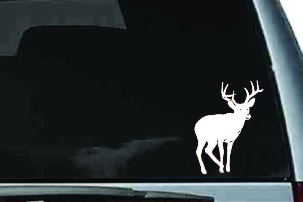 Picniva Buck Sty1 Vinyl Car Window Decal, Approx 5 in