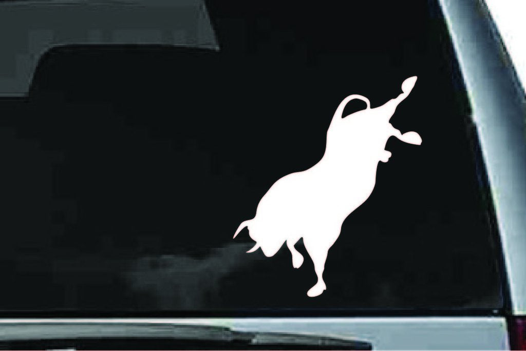 Picniva Bull Sty1 Vinyl Car Window Decal, Approx 5 in