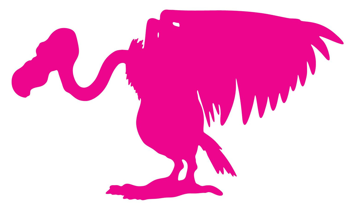 Picniva Buzzard Vinyl Decal Sticker for Car Truck Laptop Window Graphic (Pink, 20'') - Color: Pink - Size: 20''