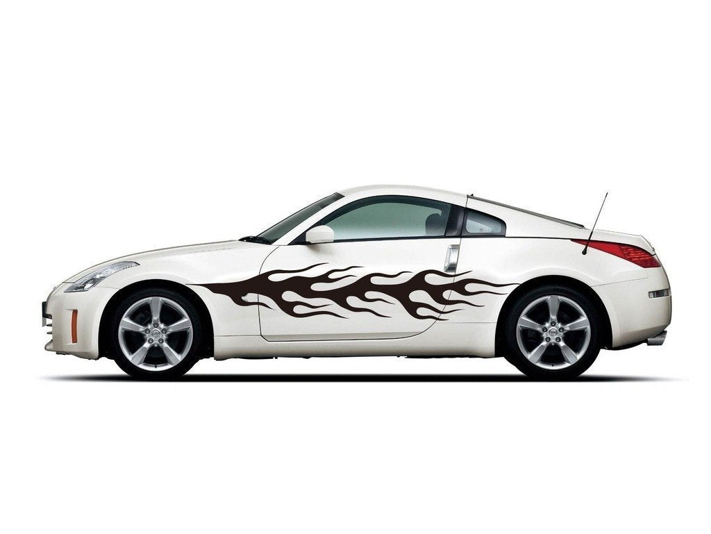Picniva Style 457 Racing Side Stripe Vinyl Decals, 10 x 60 in, 2 Pc