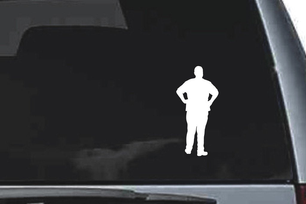 Picniva Fireman Sty15 Vinyl Car Window Decal, Approx 5 in