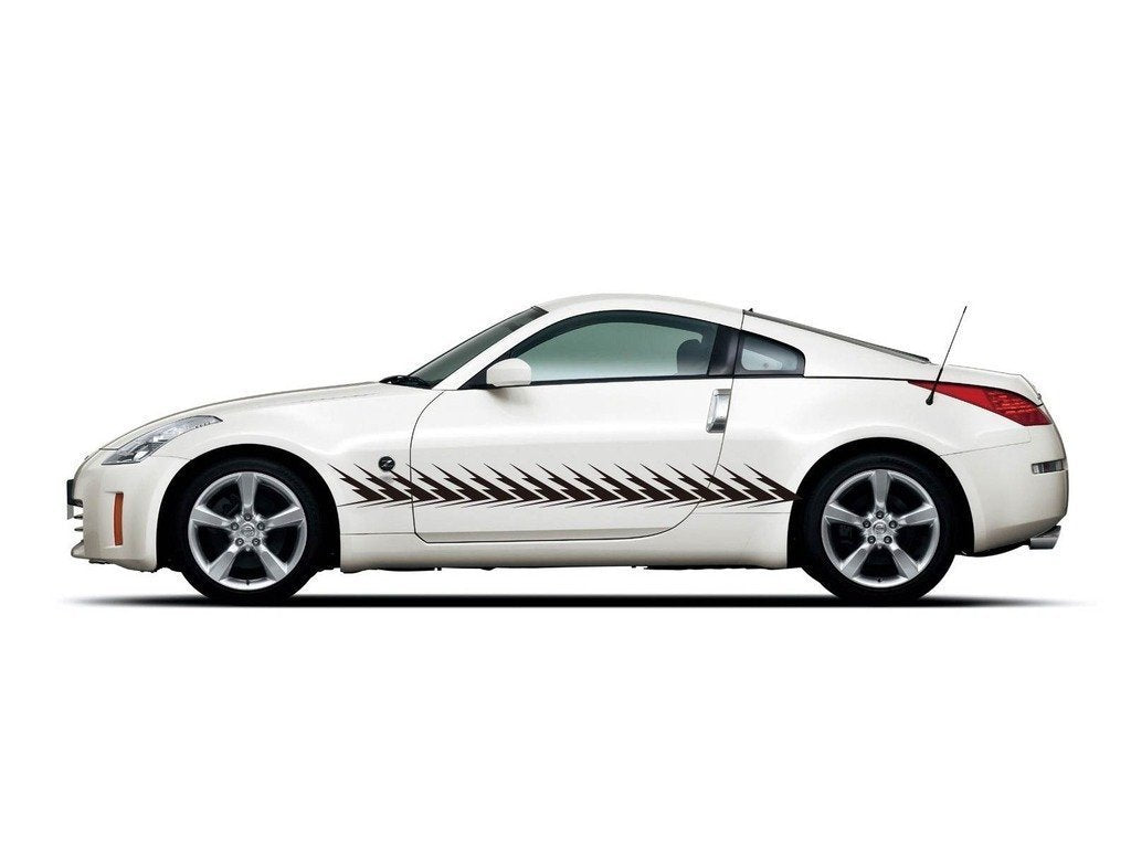 Picniva sty515Car Body Side Stripes Vinyl Graphics Sticker Decals 2 Pcs