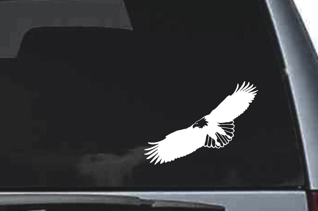 Picniva Eagle Sty13 Vinyl Car Window Decal, Approx 5 in