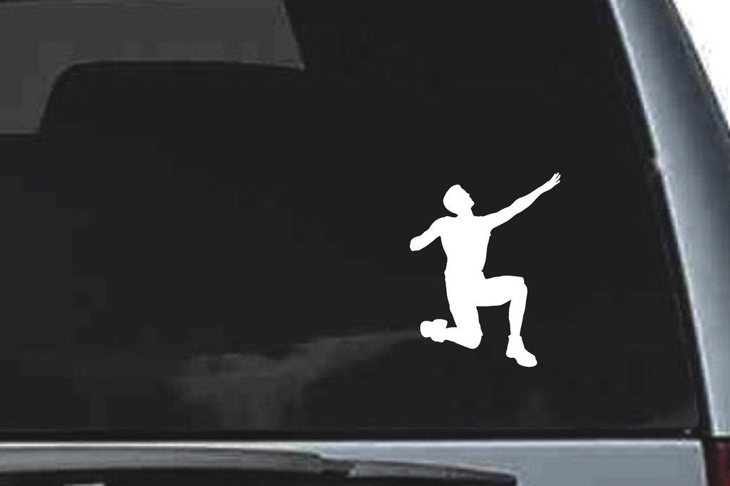 Picniva Kneeling Sty15 Vinyl Car Window Decal, Approx 5 in