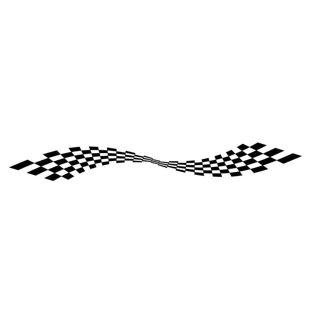 Picniva sty519Car Body Side Stripes Vinyl Graphics Sticker Decals 2 Pcs