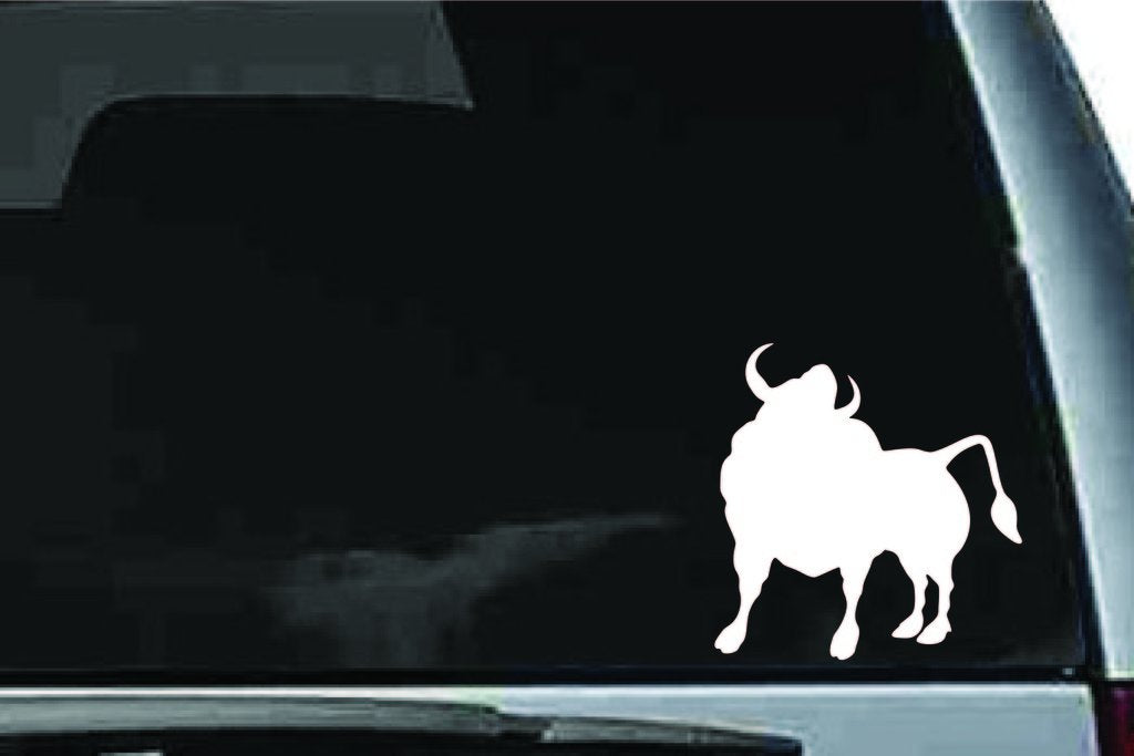 Picniva Bull Sty6a Vinyl Car Window Decal, Approx 5 in